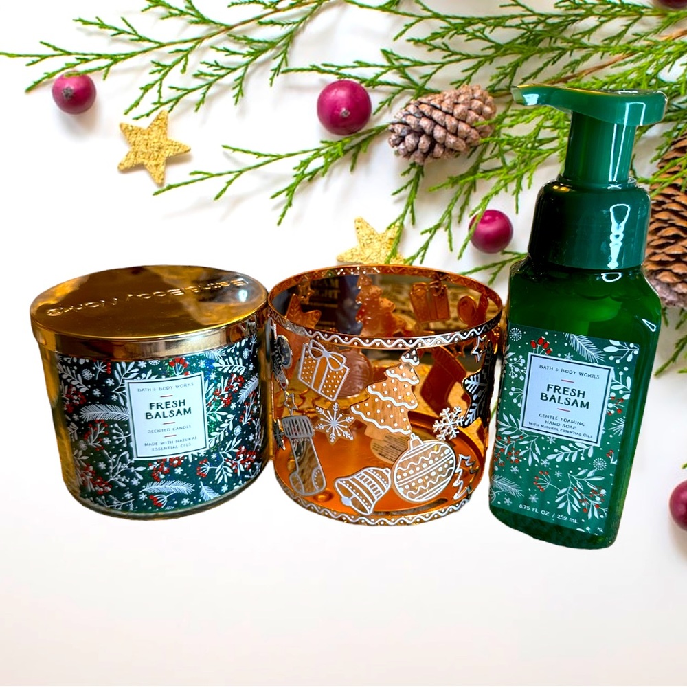 BATH & BODY WORKS - NWT Three Piece Set in Fresh Balsam